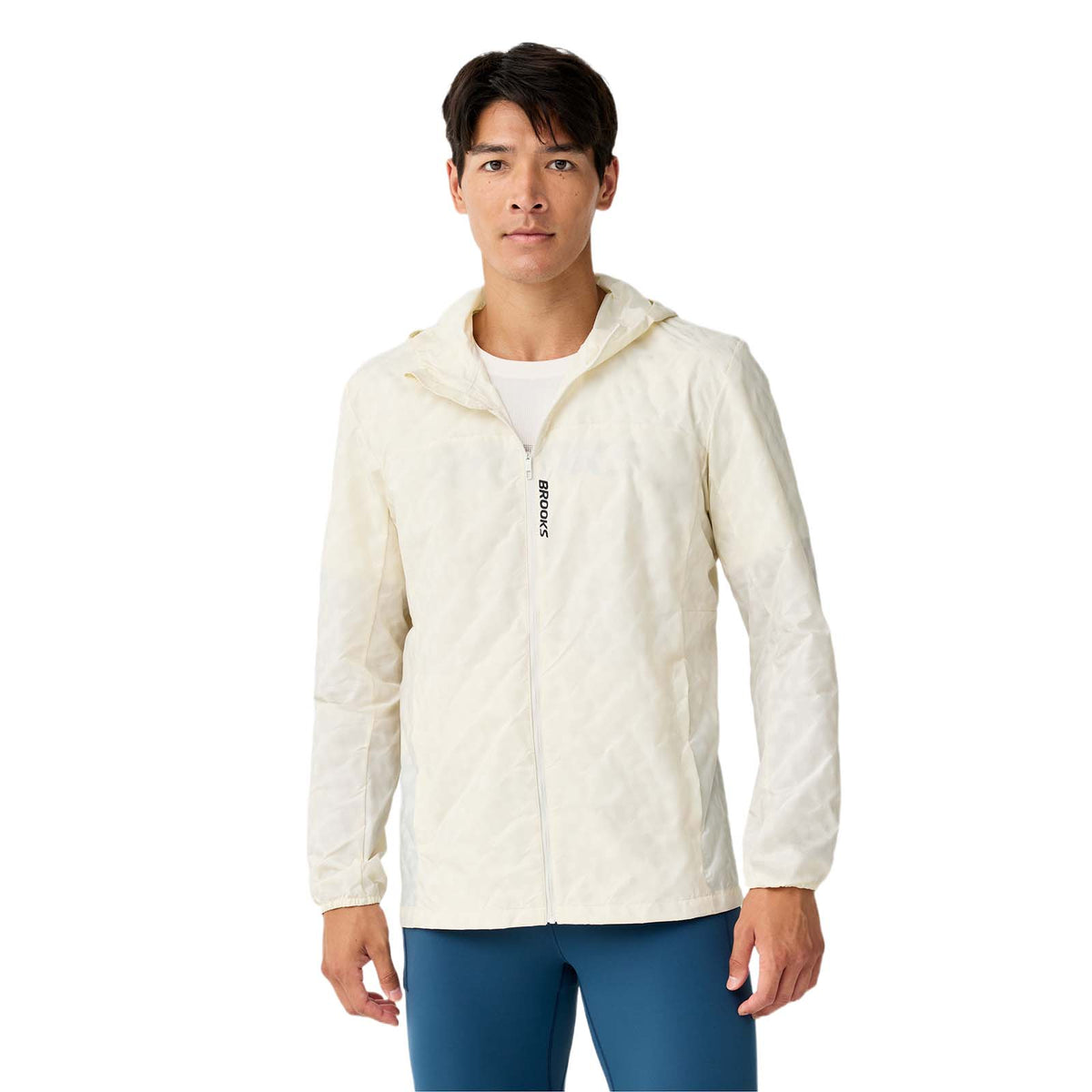 Brooks Mens Canopy Reflective Jckt Beige