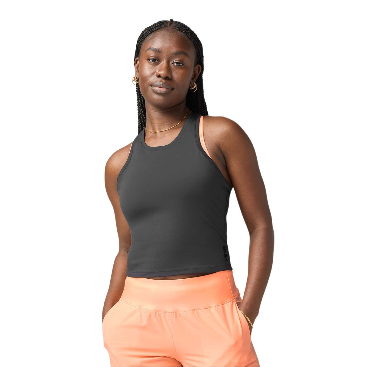 Brooks Dash Crop Womens Running Tank Top