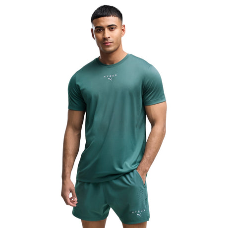 Puma x Hyrox Mens Short Sleeve Green Training T-Shirt