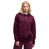 Puma Essentials Womens Relaxed Fleece Long-Sleeve Hoodie