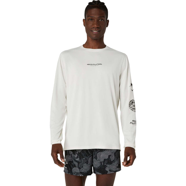 Asics Fujitrail Logo Long-Sleeve Mens Running Top
