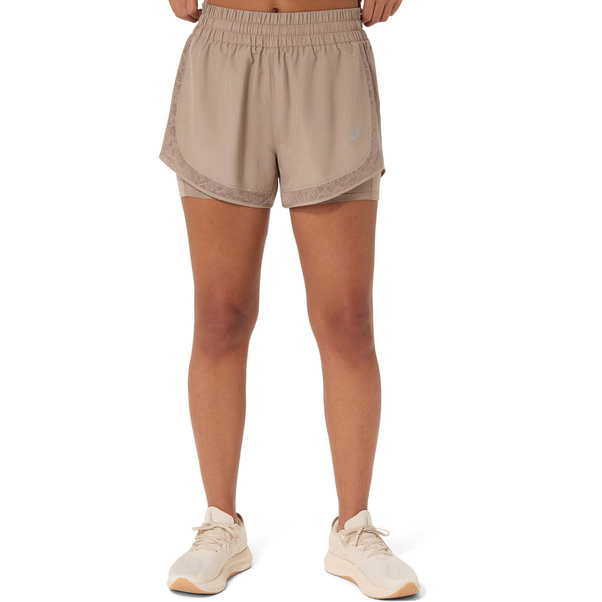 Asics Nagino Run 2-In-1 Womens Breathable Running Shorts