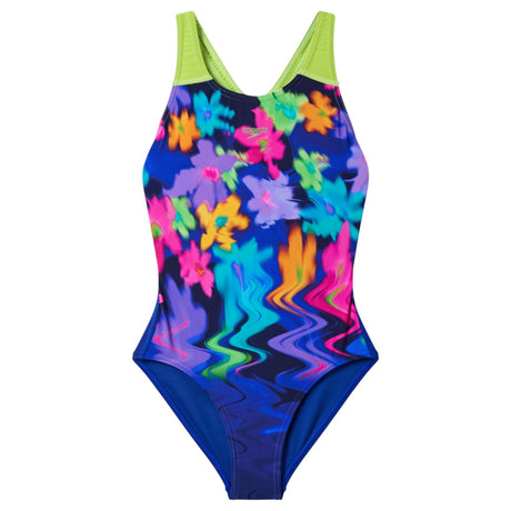 Speedo Printed Splashback Girls One-Piece Swimsuit