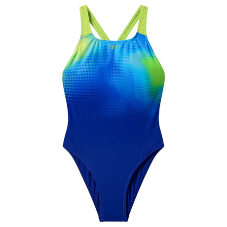 Speedo Printed Powerback Girls One-Piece Swimsuit