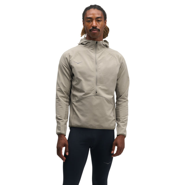 Hoka Skyglow Mens Water-Resistant Half-Zip Running Top