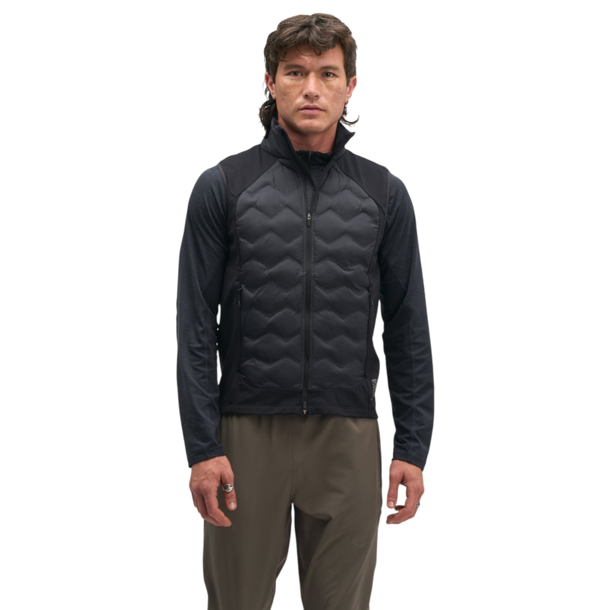 Hoka Skyfill Mens Slim-Fit Insulated Running Vest