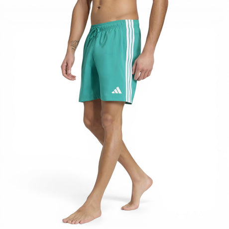 adidas 3-Stripes Mens 8 Inch Swim Shorts