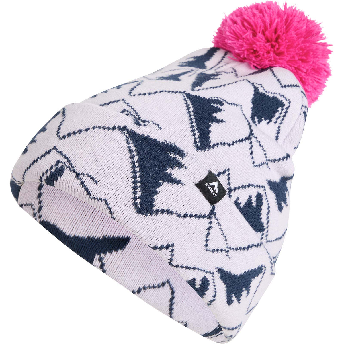 McKinley Mely II Kids Double-Layer Ski Pom Beanie Hat