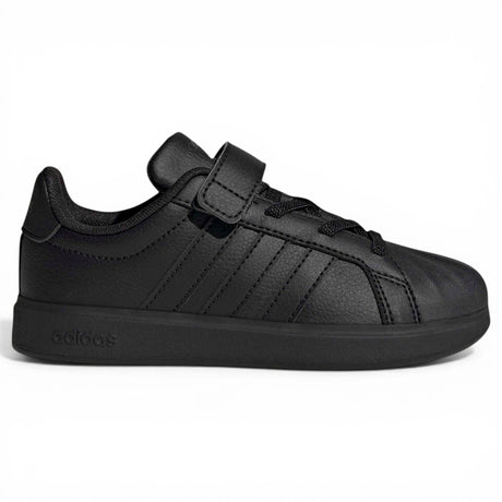 adidas Streettalk Wide-Fit Kids Hook-Loop-Strap Shoes