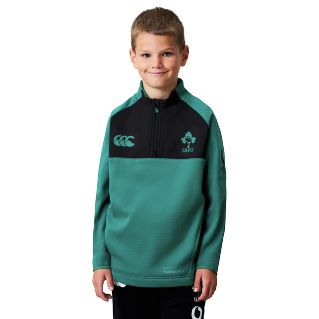 Canterbury IRE Kids Qzip Trng Top Green