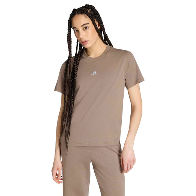 adidas Essentials Small Logo Womens Cotton T-Shirt
