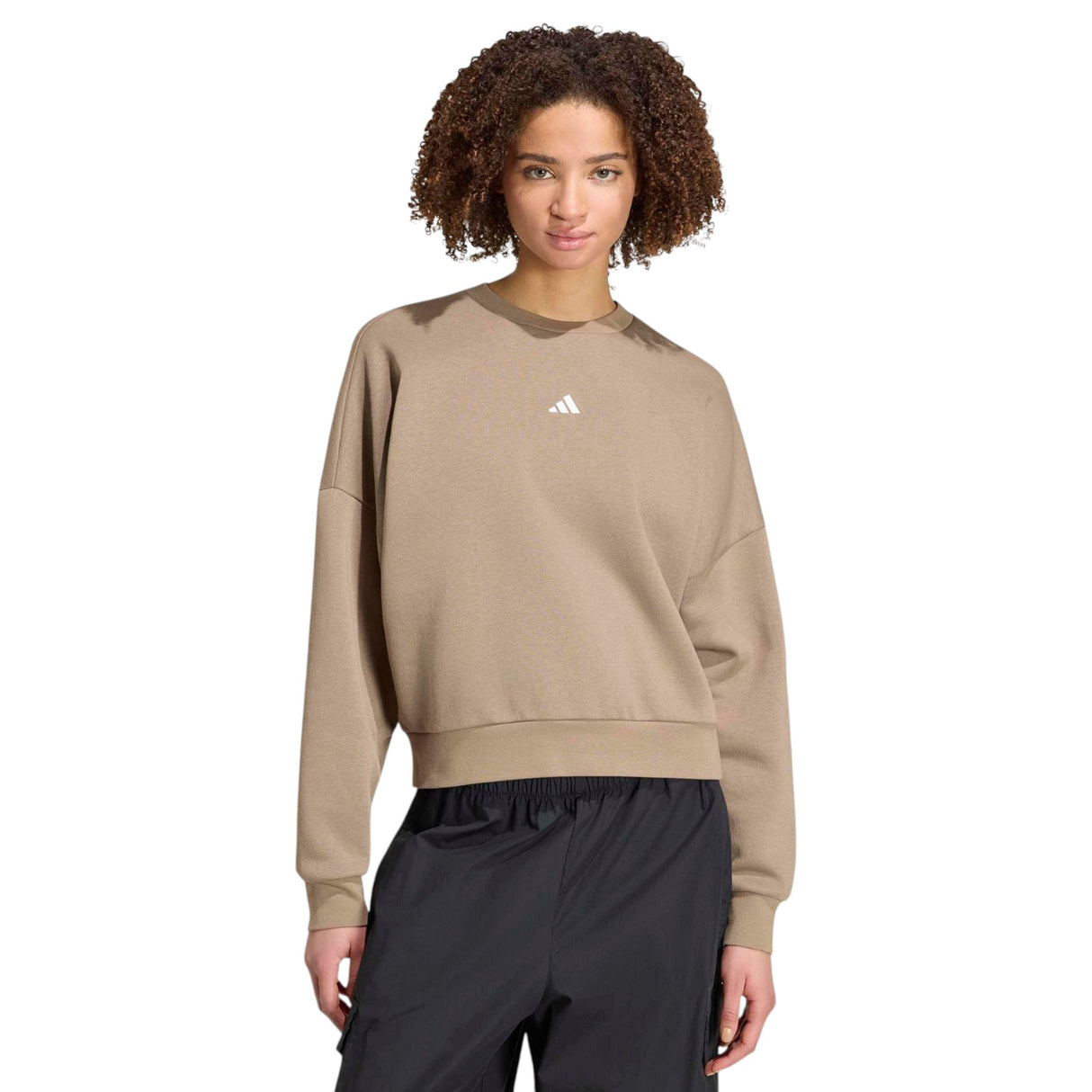 adidas Essentials Small Logo Womens Feelcozy Sweatshirt