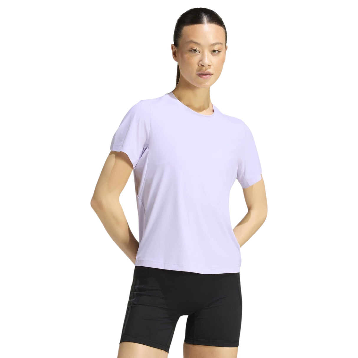 adidas Womens PWR ESS R Tee Purple