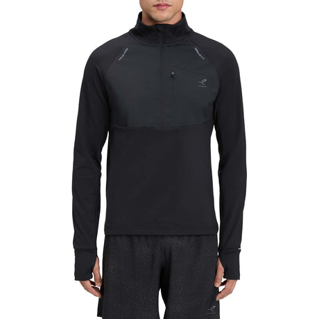 Energetics Bin Half-Zip Turtleneck Mens Midlayer Running Top