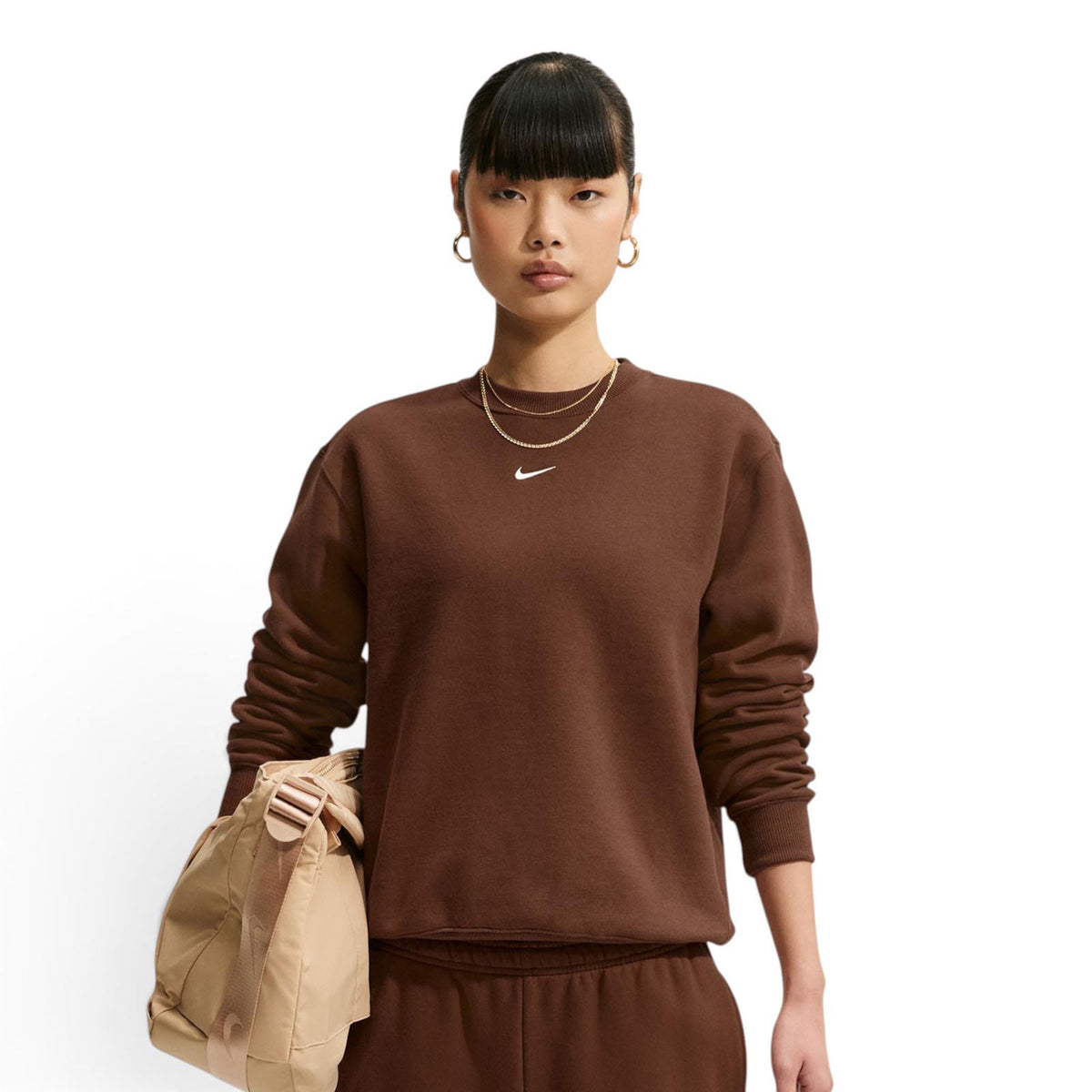 Nike Studio Fleece Womens Crew-Neck Sweatshirt