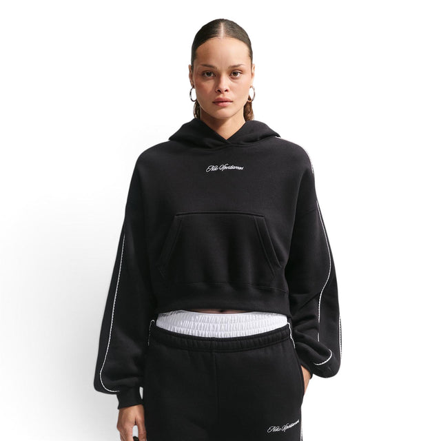 Nike Studio Fleece Womens Cropped Pullover Hoodie