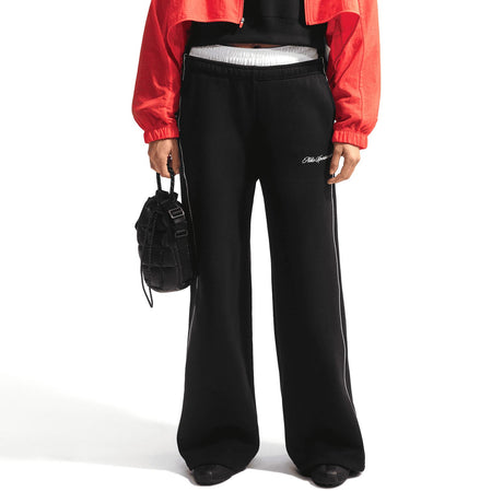 Nike Studio Fleece Womens Mid-Rise Wide-Leg Pants