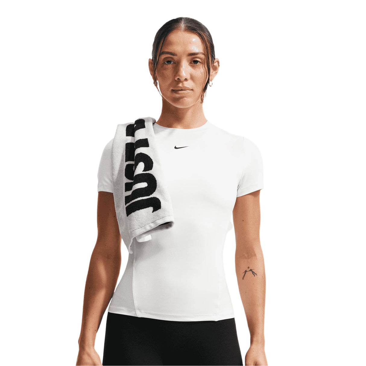 Nike One Fitted Womens Short Sleeve Dri-FIT T-Shirt