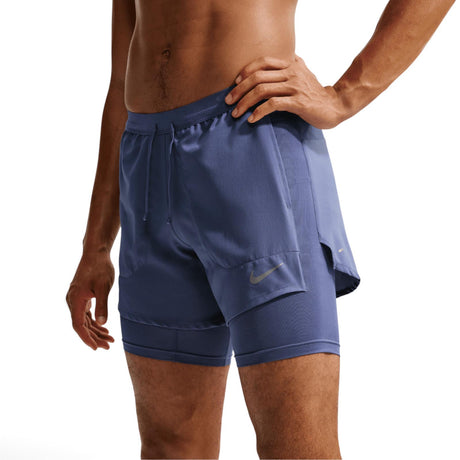 Nike Mens DF Stride 5in hyid Shorts Blue