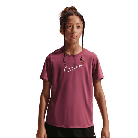 Nike One Fitted Short Sleeve Girls Dri-FIT T-Shirt