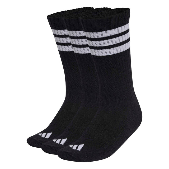 adidas Cushion Crew Sock 3 Pack Blk/Wht