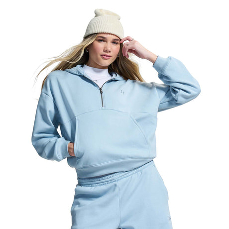 UA Wms Icon Fleece HZ Hoodie Blue