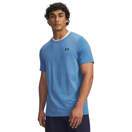 UA Mens Vanish Seamless SS Tee Blue