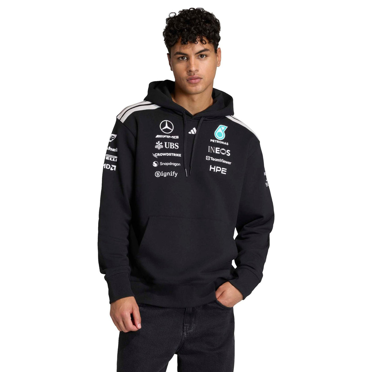 adidas Mercedes Formula 1 Motorsport Adults Driver Hoodie