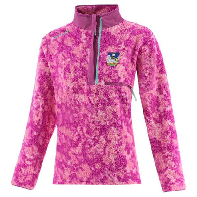 O'Neills Limerick GAA Imperium Girls Half-Zip Fleece Top
