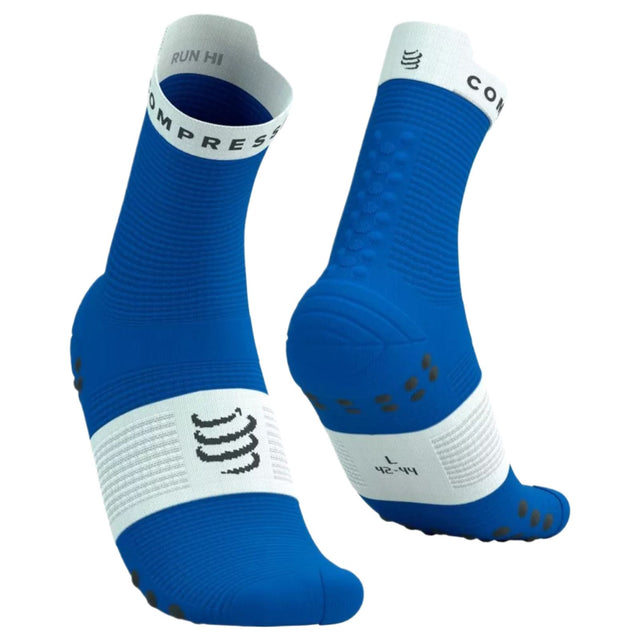 Compressport Pro Racing V4.0 Run High Socks - Blue / White