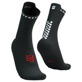 Compressport Pro Racing V4.0 Run High Socks - Black / White