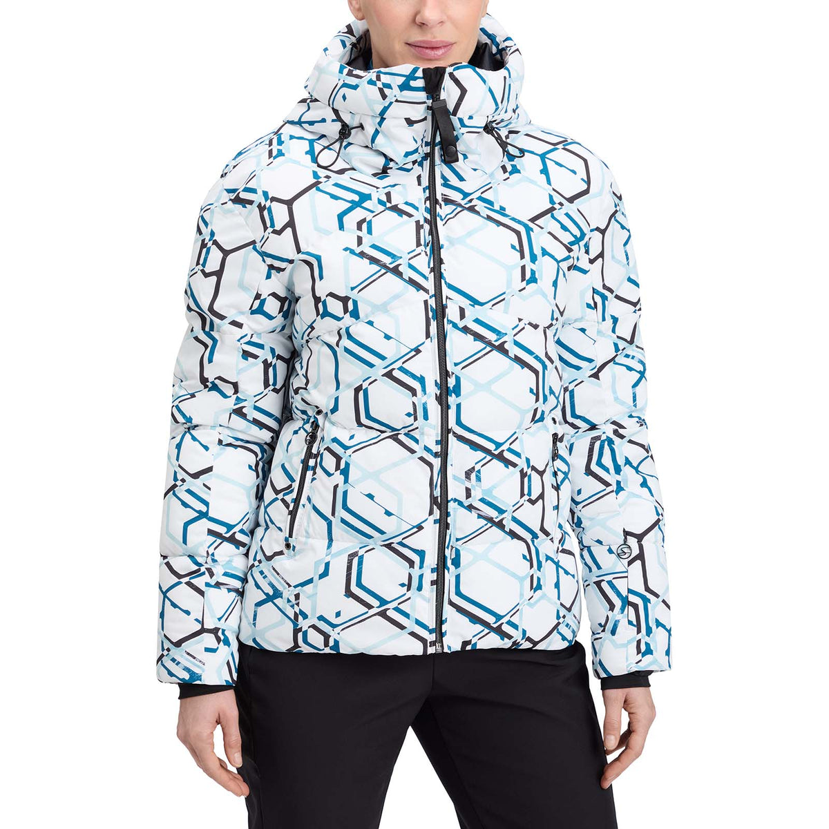 McKinley Sophi Womens Full-Zip Padded Slim-Fit Ski Jacket