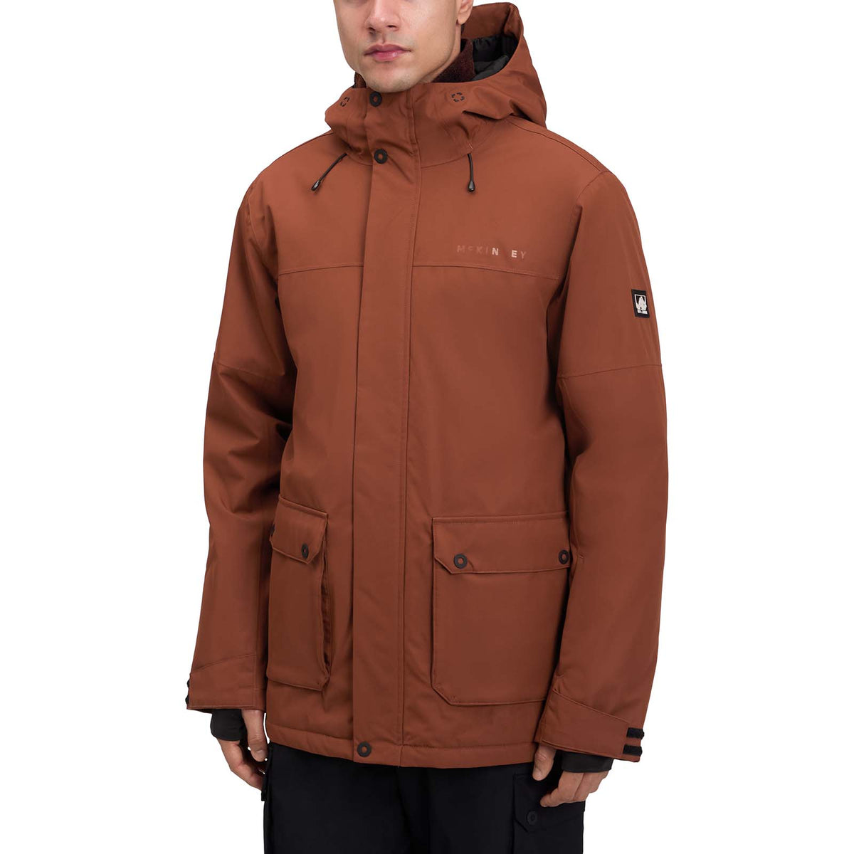 McKinley Erwan Mens Padded Hooded Snowboarding Jacket