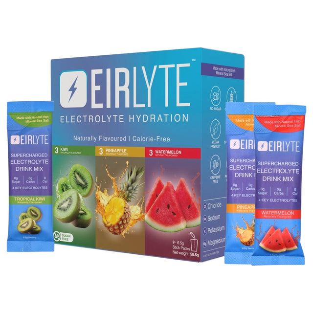 EirLyte Electrolyte Drink Mix Powder Variety Pack - 9 Pack