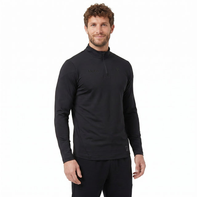 McKeever Clifford Blackout Quarter Zip Top – Black