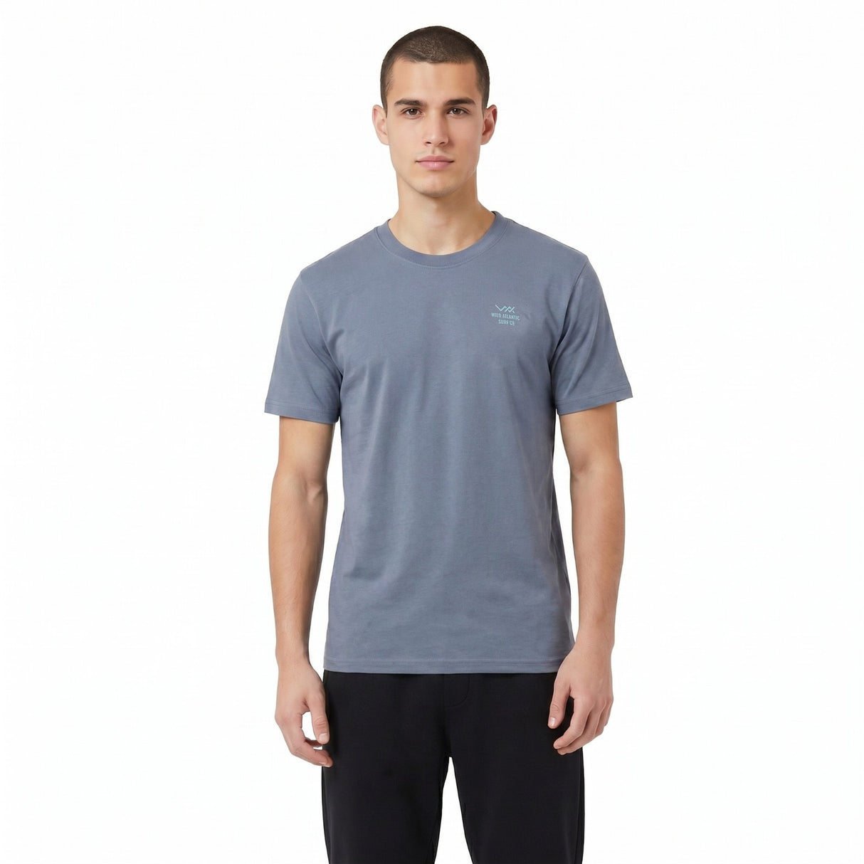 Wild Atlantic Surf Co Atlant Box Tee Blu