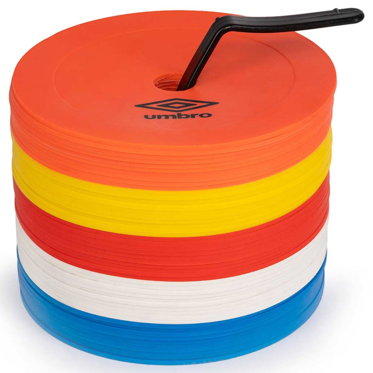 Umbro 10cm Flat Rubber Marker Disc Football Training Set