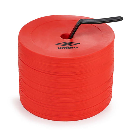 Umbro 10cm Flat Rubber Marker Disc Football Training Set