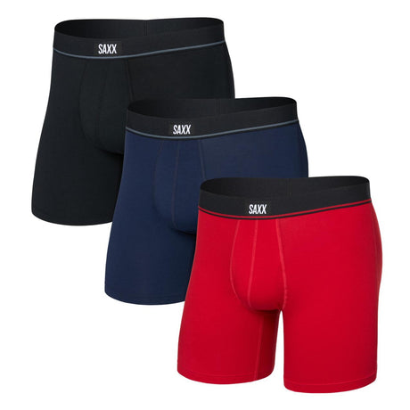 SAXX Essential Cotton Stretch Cotton Boxer Brief 6" - 3 Pack