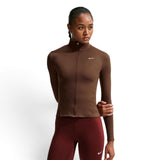 NIKE WMS ONE DF FZ FITTED JACKET Brown