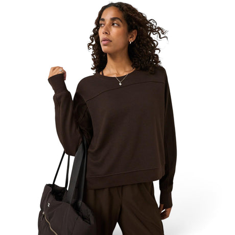 Sweaty Betty After Class Seam Detail Womens Crop Sweatshirt