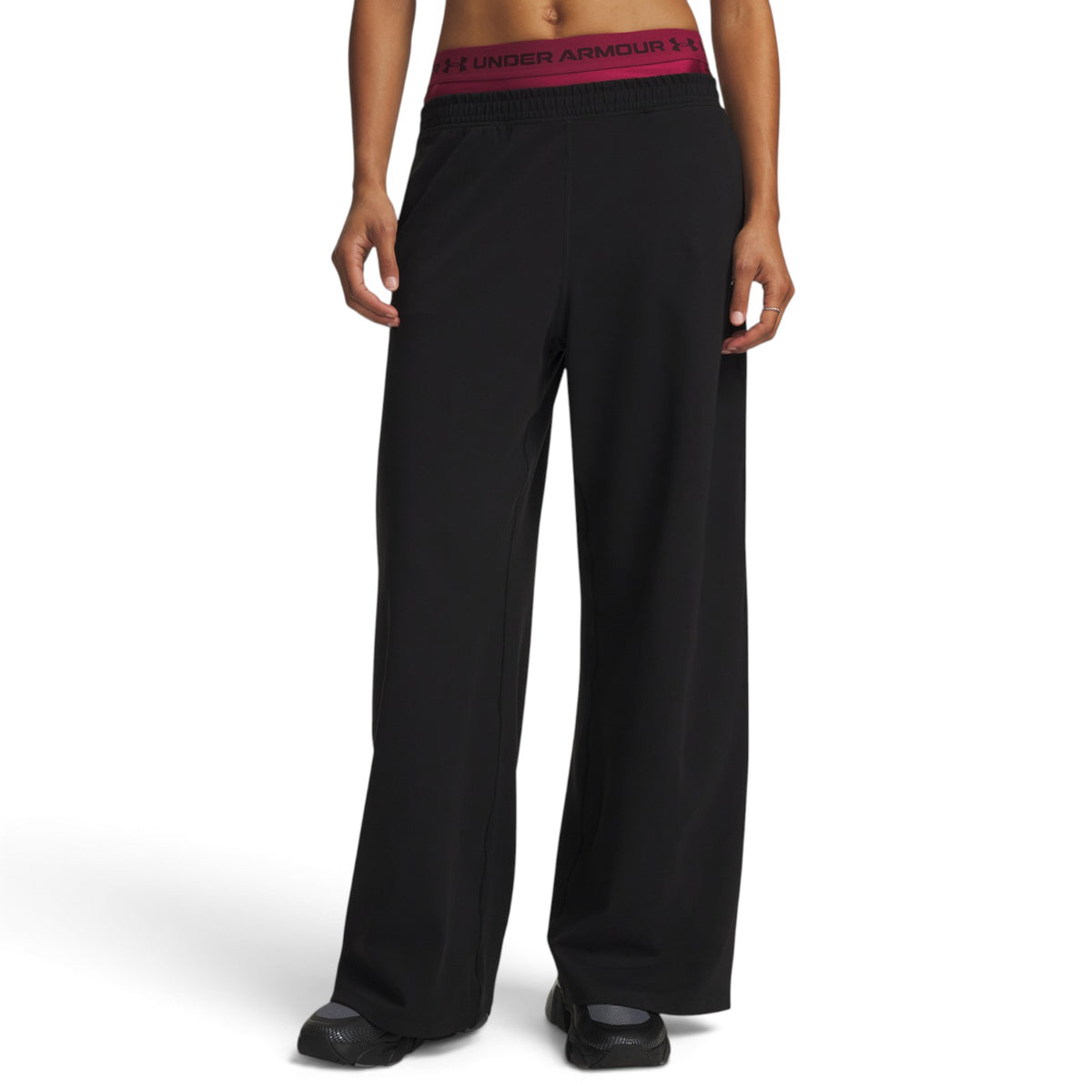 UA Wms Motion Wide Leg Pant Black