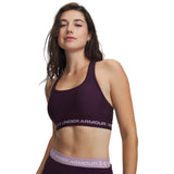 UA Wms Crossback Mid Bra Purple