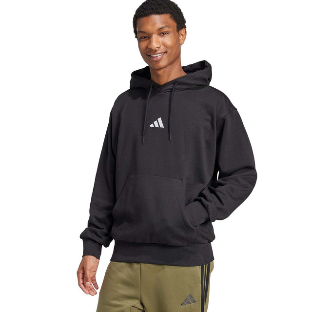 adidas Essentials Mens Regular-Fit Feelcozy Fleece Hoodie
