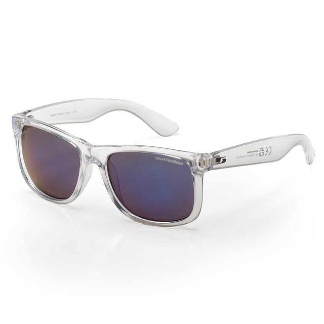 Sunwise Nectar Lifestyle Sunglasses - Clear with Blue Platinum Lenses