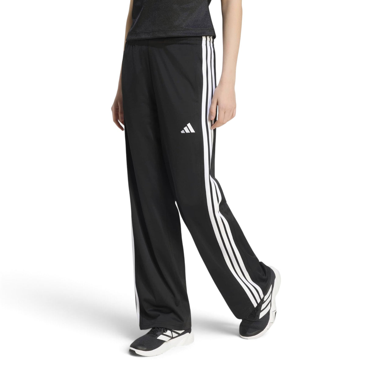 adidas Dayready Womens High-Rise Wide-Leg Tracksuit Bottoms