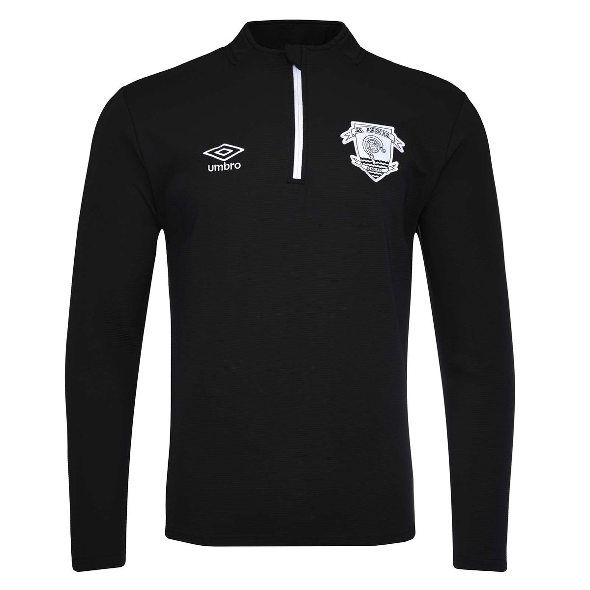 Umbro St Patricks Ath 26 QZ Top Black