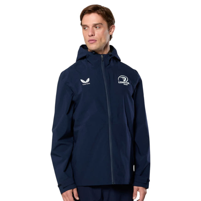 Castore Leinster Rugby Mens Waterproof Performance Rain Jacket