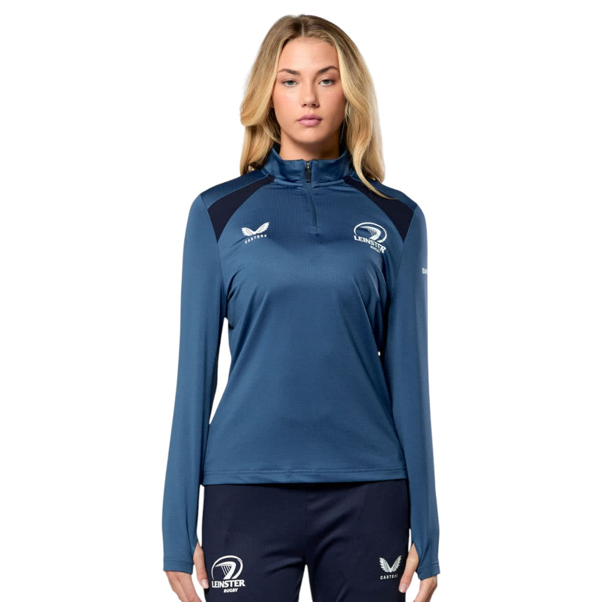 Castore Leinster Rugby Womens Performance Half-Zip Midlayer Top