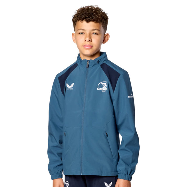 Castore Leinster Rugby Kids Lightweight Rain Shower Jacket